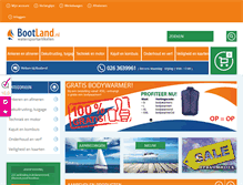 Tablet Screenshot of bootland.nl